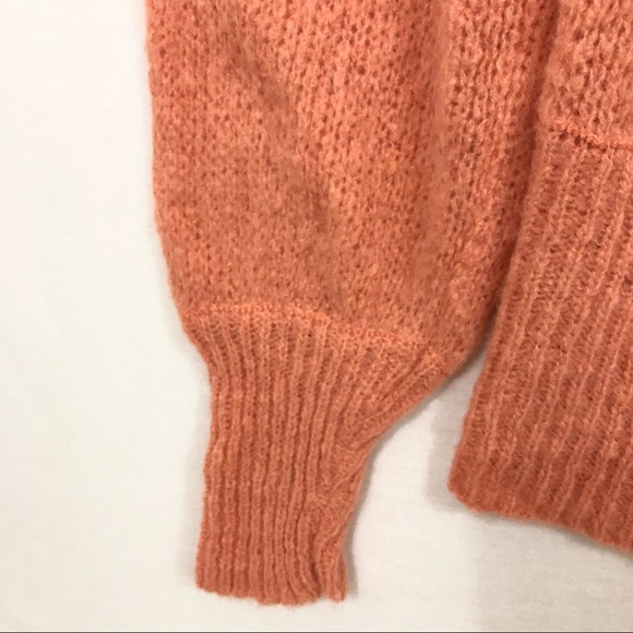 Free People Ophelia Pullover Alpaca Oversized Knit Sweater in Peach M - Picture 6 of 16